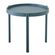 1 Mesa de Apoio Redonda Enjoy Rivatti 50 cm -Largura- Tampo em Polipropileno Azul e Base em Aco Azul